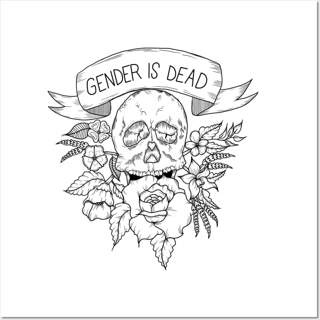 Gender is Dead Wall Art by Luck and Lavender Studio